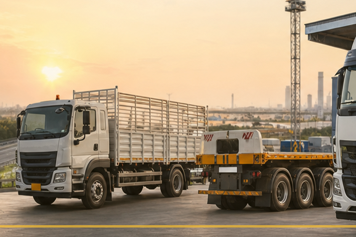 LPT truck prepared for dispatch