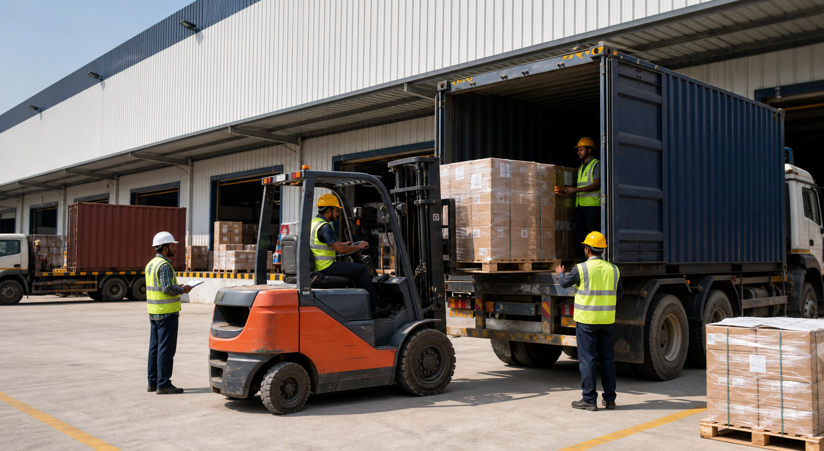 Truck loading operation